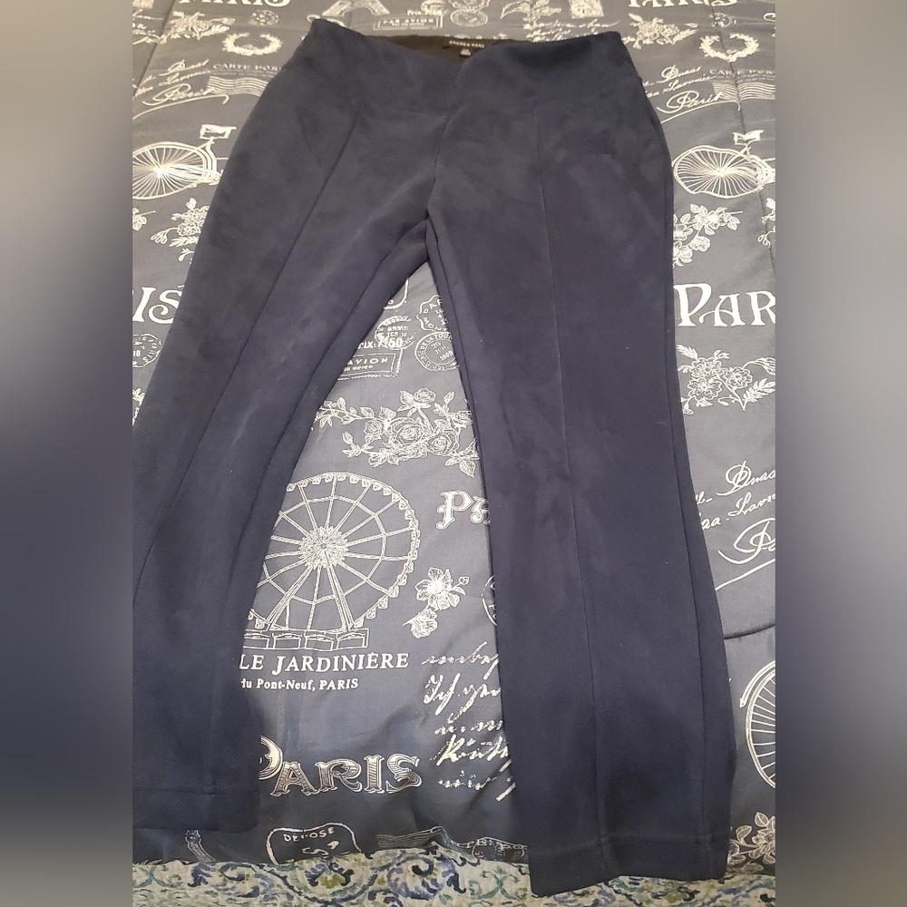 Andrew Marc Classic Blue Faux SuedeTrousers.